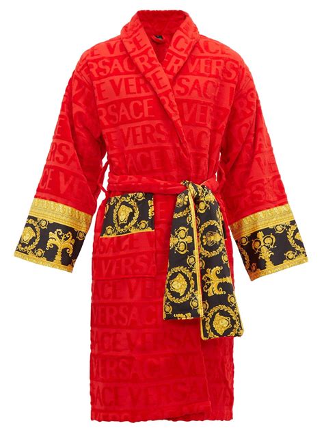 versace saunamantel|Versace bath robes for men.